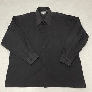 Monticerutti Black casual Formal pocket Blouse Shirts Men Size Xl